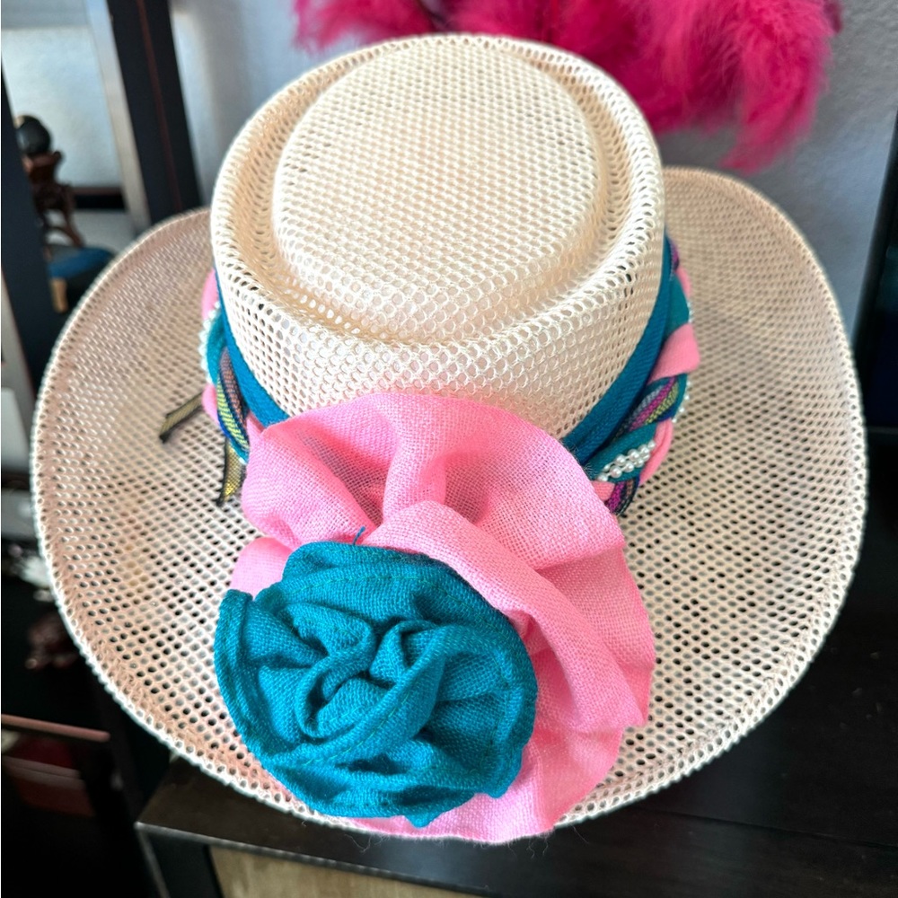 Vintage Woven Embellished Braid Hat - Picture 5 of 12